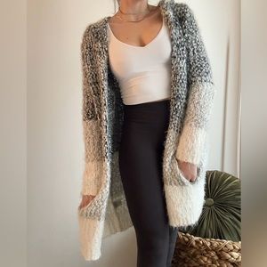 Design Lab Lord & Taylor Hooded Cardigan